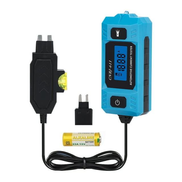 Mistaha Automotive Current Tester with LCD Display and Flashlight - Precise Measurements, Easy-to-Use Tool for Car Electrical Testing