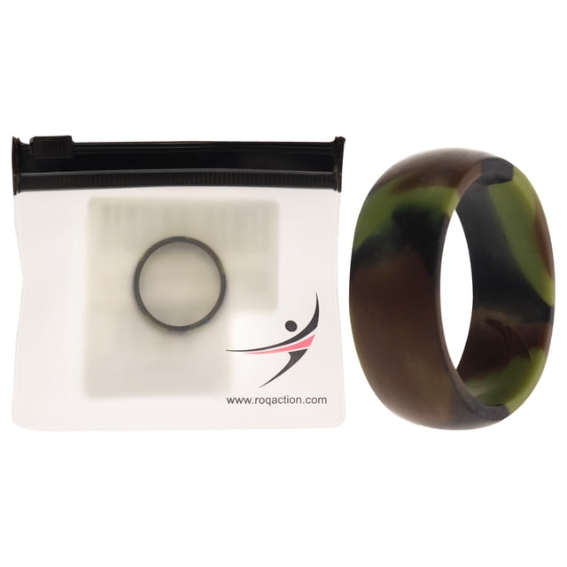 Alianza de boda de silicona - Camo de ROQ para hombre - Anillo de 12 mm