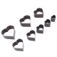 thumbnail image 5 of Molde Para Cortar Cuero, Acero Duradero Con Alto Contenido De Carbono, 8 Piezas, Fácil De Operar, Moldeo Rápido, Troquel De Corte De Cuero DIY Para Carteras, 5 of 7