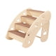 thumbnail image 2 of Escaleras para perros para camas altas, escalera para mascotas, de madera resistente, portátil, antideslizante 4 pasos, 2 of 7