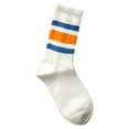 thumbnail image 3 of Pairs Kids Cotton Socks,Boy Crew Socks,Kids Sports Cushioned Crew Socks,Casual Stripes Socks,Mid Cut Ankle Socks for Boys Girls 3-12 Year Old, 3 of 3