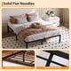 thumbnail image 5 of Negra metal platform marco de cama in queen size, 14-pulgada, con almacenamiento space, high bearing capacity, heavy-duty y sturdy, no box spring required, easy to assemble, 5 of 5