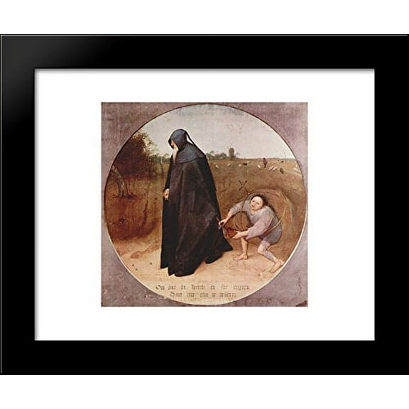 Misanthrope 20x24 Framed Art Print by Pieter Bruegel the Elder