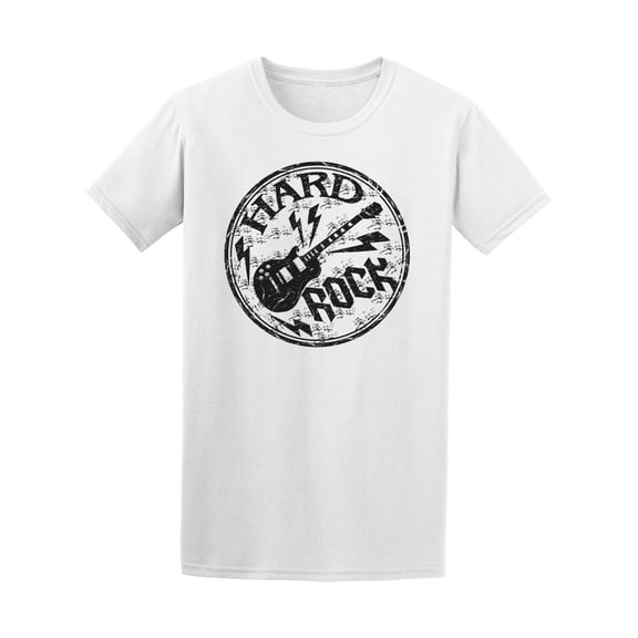 Har Rock Electric Guitar Logo T-Shirt Men -Image by Shutterstock, Male Small