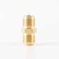 thumbnail image 2 of Conector Adaptador de gas Unión Acoplador Tubería Flare Fitting (2PCS) 7/8-14UNF, Unión de tubería recta de cobre de conexión rápida de latón, 2 of 5
