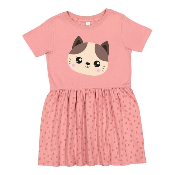 Inktastic Cute Cat, Little Cat, Kitten, Kitty, Cute Animal Girls Toddler Dress