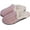 Pink, variant on Memory Foam Slippers for Women - Fuzzy Cozy Indoor/Outdoor Slides - Fluffy Slip On Shoes Womens House Slippers with Plush Heels and Anti-Skid Rubber Sole Taupe