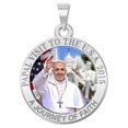 thumbnail image 2 of Picturesongold.Com "a Journey of Faith" Color Medal Religious Unisex Adult Necklace Pendant 1 inch Sterling Silver, 2 of 4