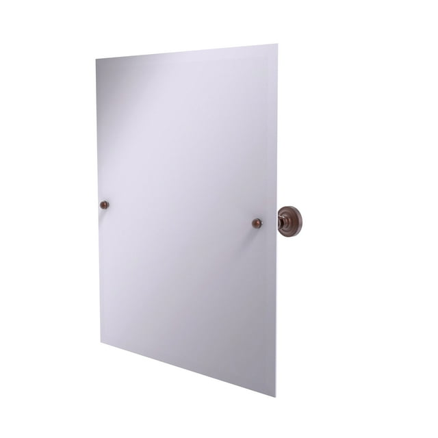 Allied Brass DT-92 Frameless Rectangular Tilt Beveled Edge Wall Mirror, Antique Copper