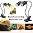 thumbnail image 1 of CBFFDC E26/E27 Lamp Bulb Holder Dual Head Reptile Heat Lamp Holder Adjustable Gooseneck with Cycle Timer for Turtles Lizards Snakes, 1 of 6