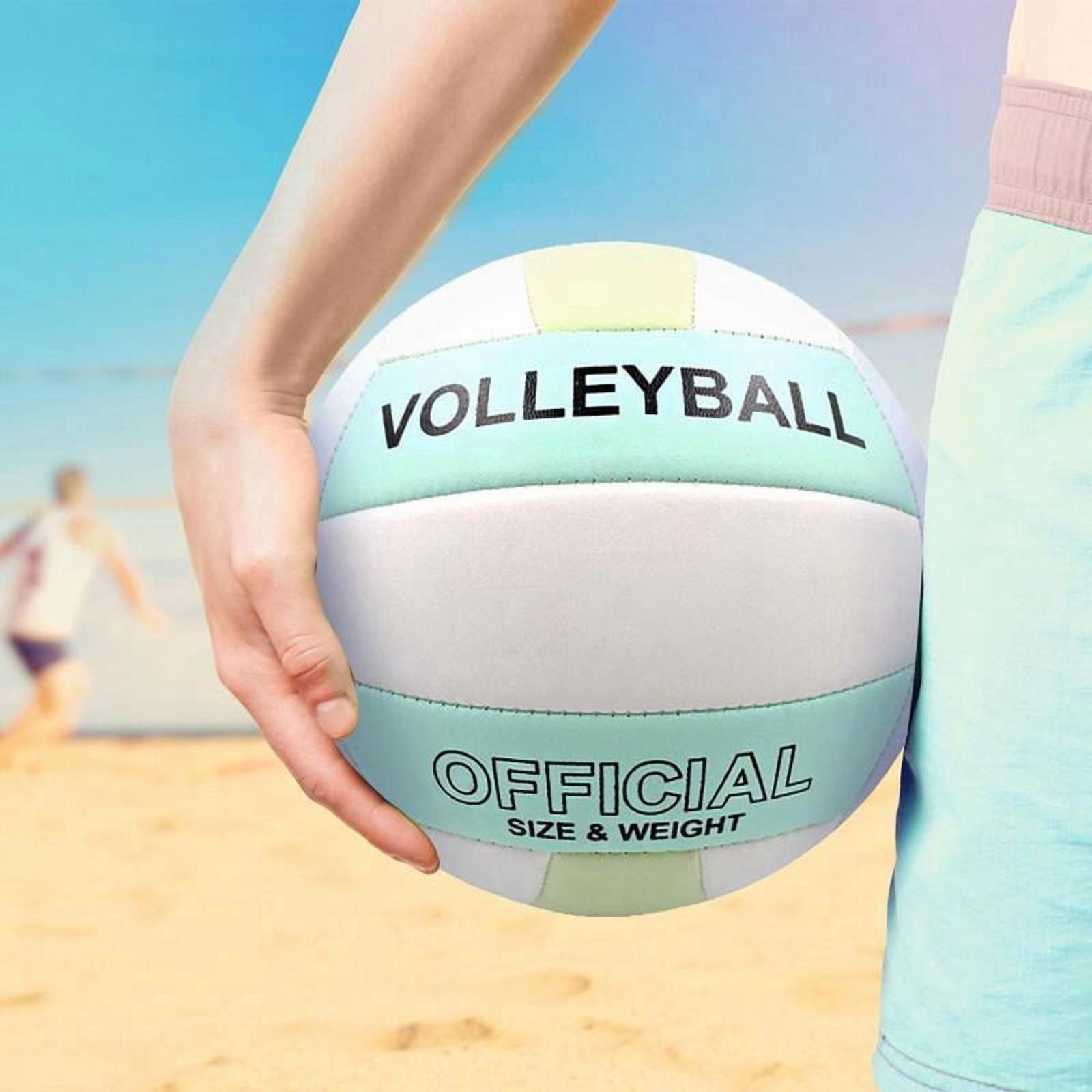 Professional Volley Ball Thickened Surface Soft Leather Volleyball Waterproof Game Play Volleyballs for Womens Mens