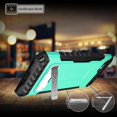 thumbnail image 2 of Case for iPhone 8, Mint Tri-Shield Rugged Cover [with Kickstand + Credit Card Wallet Slot + Wrist Strap] for Apple iPhone 8, iPhone 7, 2 of 6