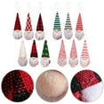 thumbnail image 7 of 3Pcs Christmas Gnomes Plush Santa Doll Knitted Fabric Xmas Tree Hanging Ornaments Gonk Dwarf Elf Decoration Gifts Christmas, 7 of 7