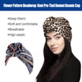 thumbnail image 5 of Qarigey Paquete de 1 turbante con diseño de flores, elegante, ligero, transpirable, para la cabeza, para la cabeza, para mujer Type9 NO9, 5 of 5