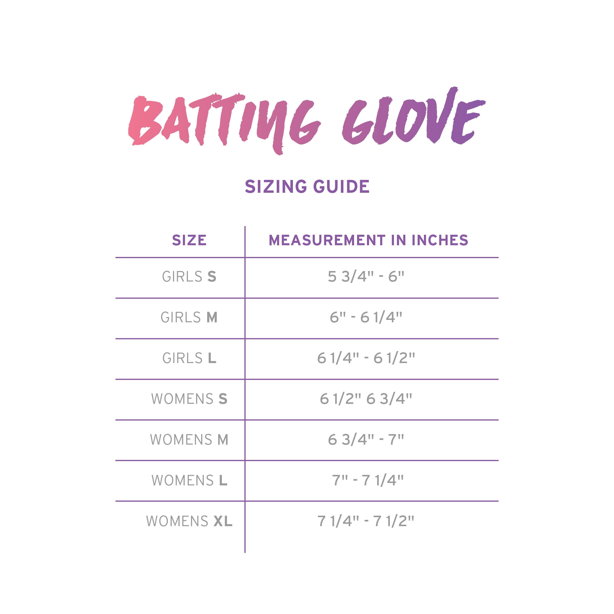 Purple Aqua Ombre, Small RIP-IT Girls Blister Control Softball Batting Glove