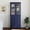 72”H-Blue, variant on CBJCBJ 77.5" Retro Bookcase with Storage Cabinet and Removable Display Shelf, Suitable for Living Room, Study Room,Green