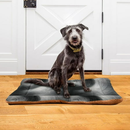 Iauyy 36x24in Washable Dog Bed Mats 4cm Thick Comfort Pet Bed with Non-Slip Bottom for Crates Indoors & Outdoors - Puppy Essentials Like A Vinyl Record
