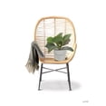 thumbnail image 3 of House Fenway 19x24 Black Modern Framed Museum Art Print Titled - Plant Lover Boho Chair, 3 of 5