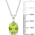 thumbnail image 2 of Everly Women's Peridot Sterling Silver Necklace, 2 of 6