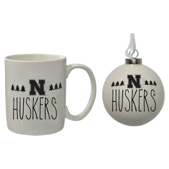 The Memory Company Nebraska Huskers Holiday Ornament & Mug Set