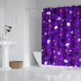 thumbnail image 2 of Purple Halloween Pattern Shower Curtain 84"x72" ,Bathroom Decorative Shower Curtains Set with 12 Hooks,Modern Waterproof Washable Shower Curtain, 2 of 6