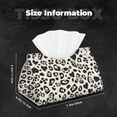 thumbnail image 3 of Long Leather Paper Towel Pack 7.9in X 4.9in X 4.5in Waterproof Durable Folding Storage For Coffee Table Dining Table Bed Table Work Table Leopard Print Pattern White And Black_2, 3 of 8