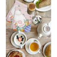 thumbnail image 4 of Easter Kitchen Dish Towels for Drying Dishes Set of 2, Country Rabbit Feet Eggs Leaves Pink Wooden Grain Waffle Weave Microfiber Hand Tea Bathroom Towels Quick Dry & Absorbent Towel 15.7x23.6, 4 of 7