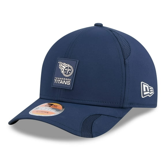 Youth New Era Navy Tennessee Titans 2025 Sideline 9FORTY Adjustable Hat