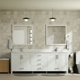 thumbnail image 2 of Jacques 80 in W White Double Bath Vanity, White Quartz Top, Faucet Set, and 30 in Mirrors, 2 of 9