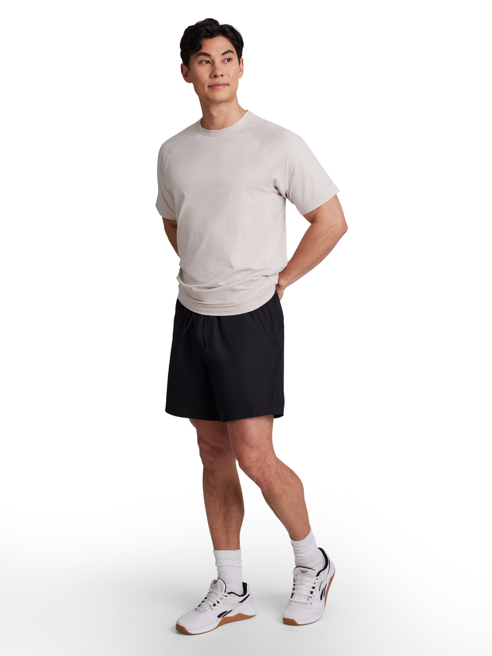 Reebok Men's and Big Men's Match Woven Short, 6" Inseam, Sizes XS-5XL