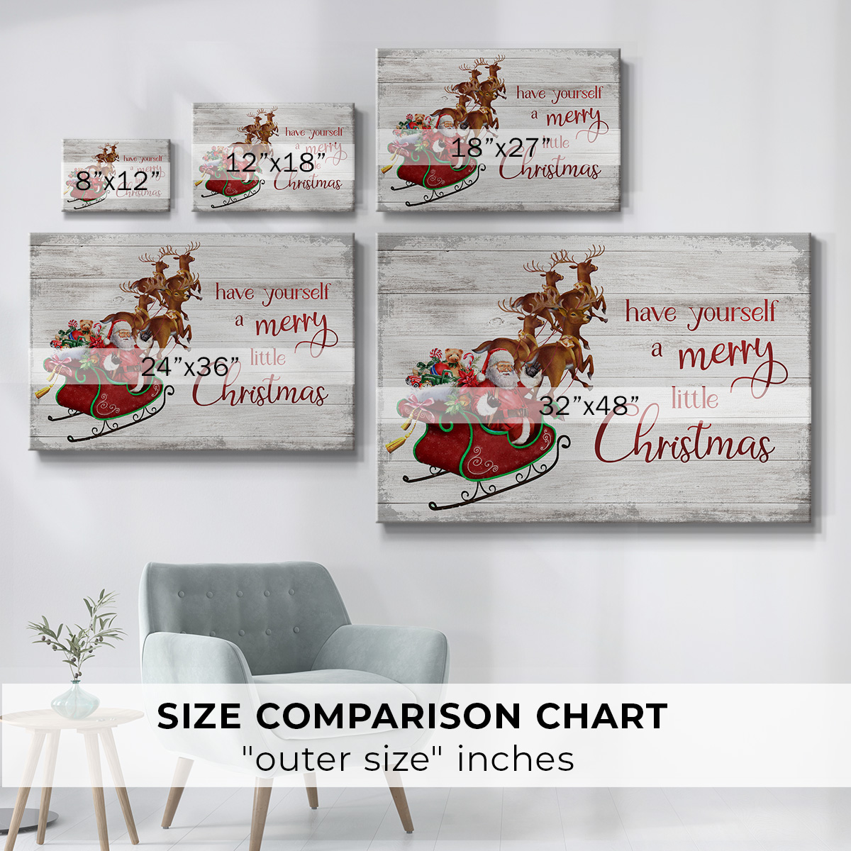 Merry Little Christmas- Gallery Wrapped Canvas