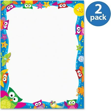 - (2 Pack) Trend, TEPT11422, Owl - Stars Collection Terrific Papers - Letter, 50 / Pack