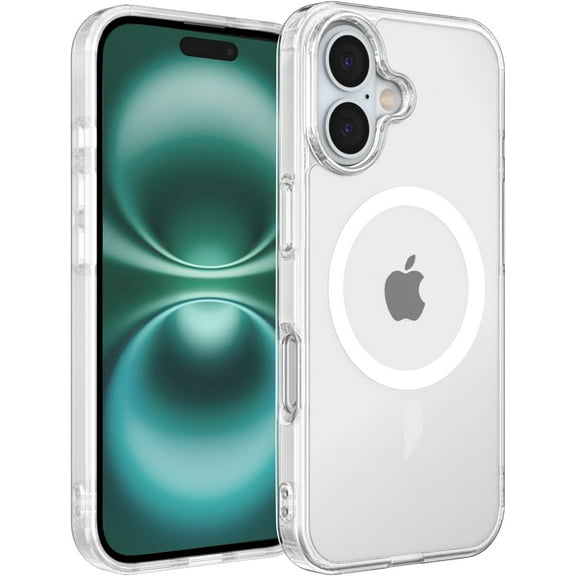 XIHAMA Designed for IPhone 16 Plus Case, [Compatible with Magsafe][Anti-Yellowing][Military-Grade Protection], Shockproof Protection Slim Cover, Clear