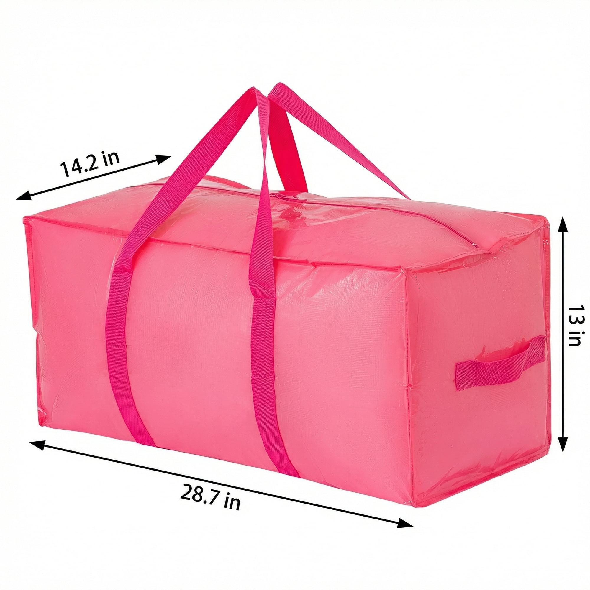 Unique Bargains Storage Bag for Organizing Bedroom with Handles Pink 28.74"x14.17"x12.99"