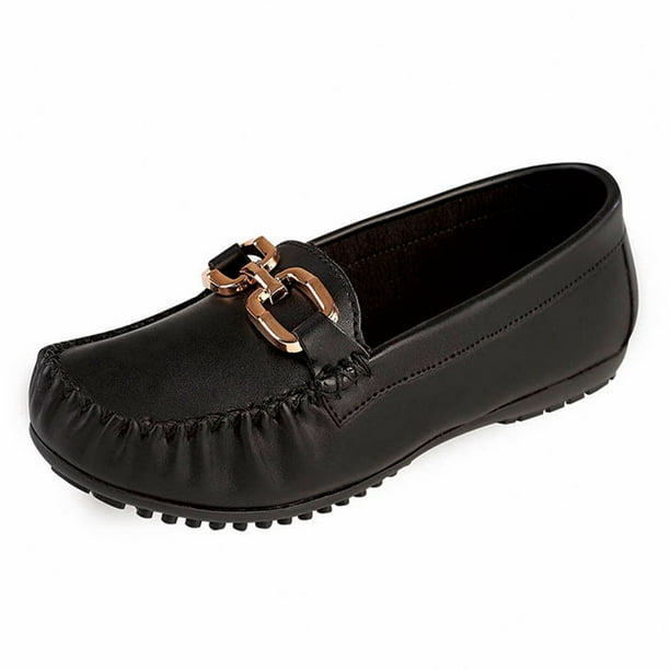 Zapato Confort Mujer CASTALIA 561-96 Negro Detalle Dorado