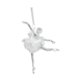 thumbnail image 1 of Adornos colgantes navideños, decoración del hogar, regalos, accesorios fotográficos para interiores, adorno colgante para gabinete, pared de granja, Chica bailando, 1 of 9