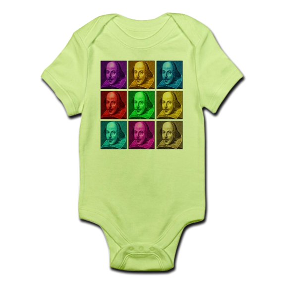 CafePress - Shakespeare Pop Art Infant Bodysuit - Baby Light Bodysuit