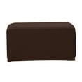 thumbnail image 2 of Funda de taburete otomano Soledad con asiento de puf color sólido, 2 of 9