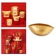 thumbnail image 4 of Florero dorado Maceta para plantas Recipientes para suculentas Soporte para flores secas Cornucopia Art para muebles para Arreglos, 4 of 9