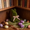 thumbnail image 5 of Tyidzon Easter Bunny Figurines, Resin Moss Rabbit Statues Easter Decorations, Flocked Bunny Easter Ornaments for Home Spring Tabletop Outdoor, 7.5", 5 of 6