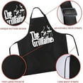 thumbnail image 3 of Funny Aprons For Men,Black Apron With Pockets Mens,Perfect For Kitchen Cooking, Bbq, Baking, Gifts For Husband, Dad, 3 of 6