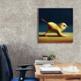 thumbnail image 3 of Epic Graffiti 'Yoga Chick Mule Kick' by Lucia Heffernan, 26"x26", 3 of 8