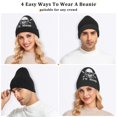 thumbnail image 7 of joogoo Skull on Black Beanie Hats Men Women Cuffed Skull Cap Winter Warm Knit Thick Beanies, 7 of 7