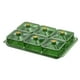 thumbnail image 4 of Elegante bandeja para servir frutas y frutos secos con tapa verde 6 rejillas, 4 of 9