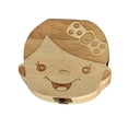 thumbnail image 1 of Graflsoa Wooden Baby Tooth Keepsake Box for Boys and Girls - Durable Infant Teeth and Hair Storage Case, Childhood Memory Organizer with Customizable Labels, Lightweight and Portable Design., 1 of 6