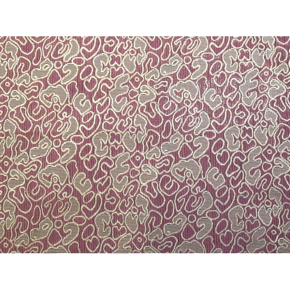 Minerva Metallic Woven Brocade Fabric Pink & Gold - per yard