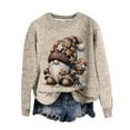 thumbnail image 1 of Zhanying Christmas Sweater Chandails de Noël pour Femmes Col Rond Rassemblement des Fêtes Tenue des Fêtes Laid avec Lumières pour Femmes, 1 of 5