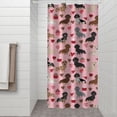 thumbnail image 2 of Pink Cute Dachshund Dog and Love Heart Shower Curtain 36"x72" ,Bathroom Decorative Shower Curtains Set with 12 Hooks,Modern Waterproof Washable Shower Curtain, 2 of 6