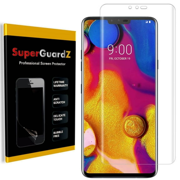 [3-Pack] LG V40 ThinQ SuperGuardZ [FULL COVER] Screen Protector, HD Clear, Military Grade Film, Anti-Scratch