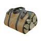 thumbnail image 1 of Bolsa de lona para troncos, bolsa de almacenamiento de leña para chimenea, soporte para troncos de gran capacidad para exteriores, soporte para troncos de madera encerada (36x16CM) ACTIVE Biensenido a ACTIVE, 1 of 3